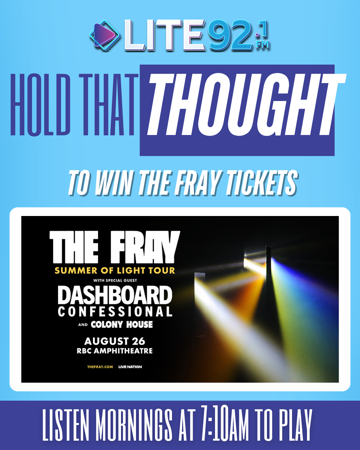 Hold That Thought - LIsten to Win Tickets to The Fray